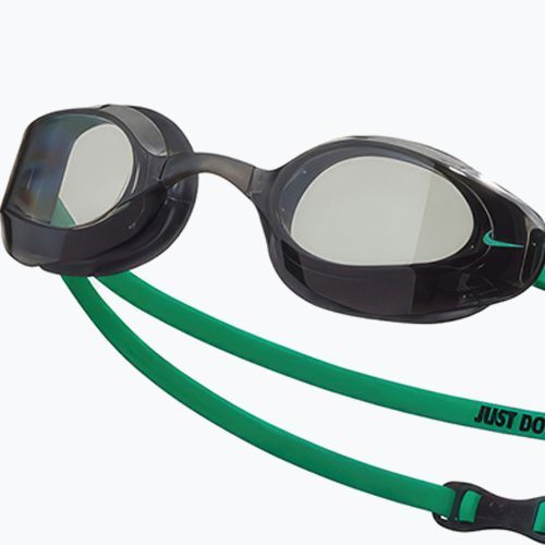 Nike Vapor green shock swimming goggles