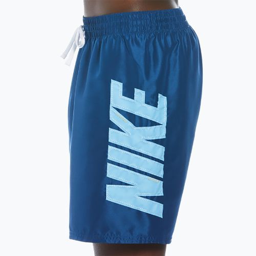 Men's Nike Big Block 7" Volley court blue swim shorts