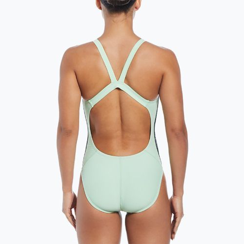 Women's one-piece swimsuit Nike Logo Tape Fastback vapor green