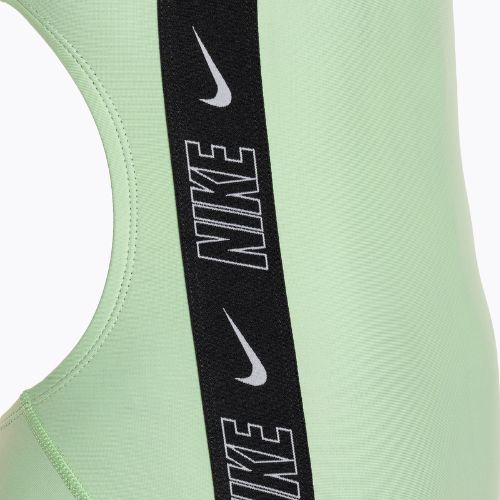 Women's one-piece swimsuit Nike Logo Tape Fastback vapor green