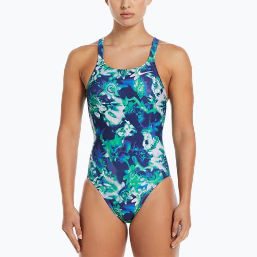 Nike Hydrastrong Solid Fastback women's one-piece swimsuit midnight navy