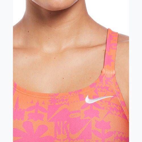 Women's one-piece swimsuit Nike Hydrastrong Solid Fastback total orange