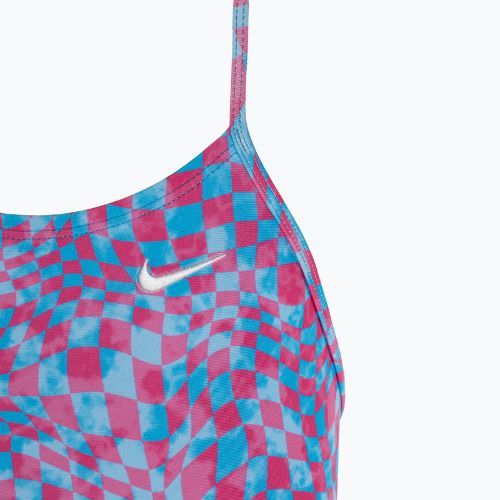 Nike Hydrastrong Lace Up Back university blue children's one-piece swimsuit