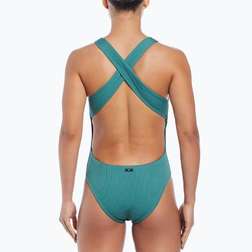 Nike Elevated Essential Pucker Crossback bicoastal one-piece swimsuit