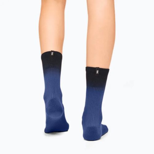 On All-Day denim/black running socks