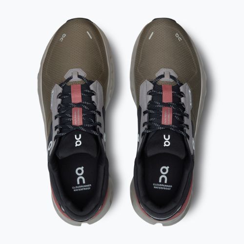 Men's On Cloudrunner 2 Waterproof olive/mahogany running shoes