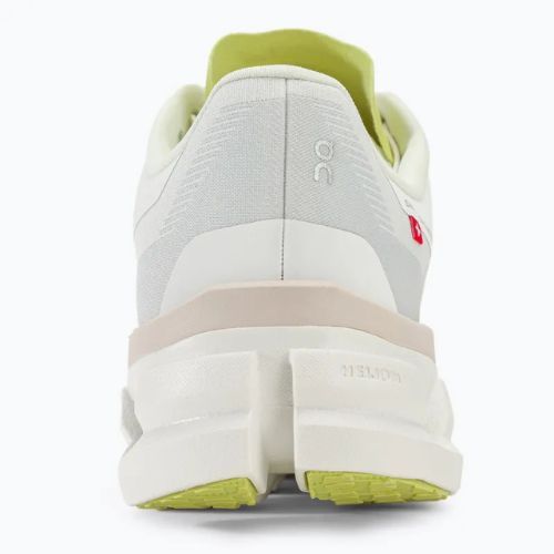 Women's On Cloudflow 4 white/sand running shoes