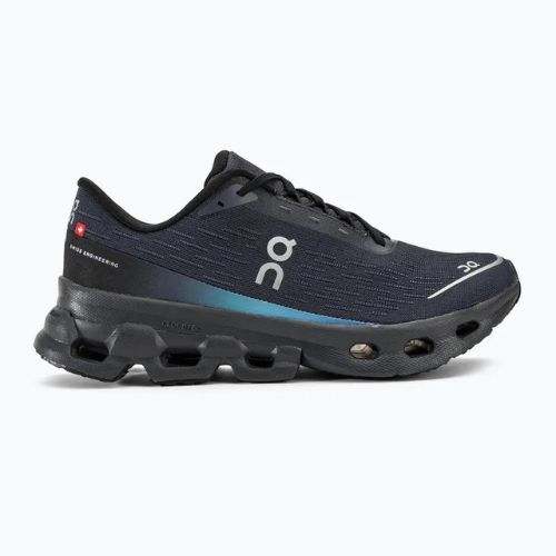 Women's On Cloudspark black/blueberry running shoes