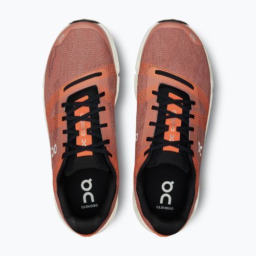 Men's On Cloudgo mahogany/ivoryv running shoes