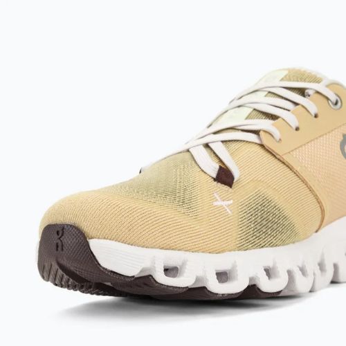 Women's On Cloud X 3 savannah/frost running shoes