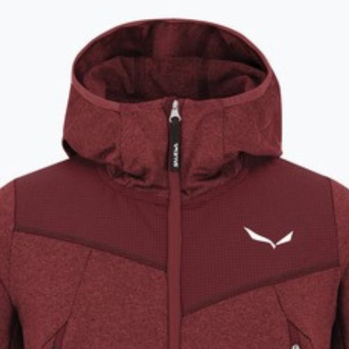 Salewa children's trekking sweatshirt Agner Melange PL FZ Hoody syrah