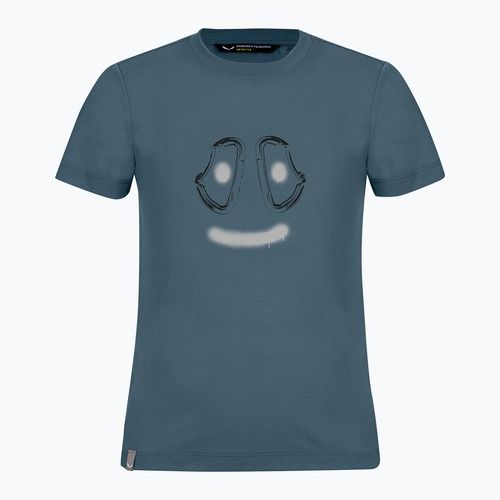 Salewa Graphic Dry java blue children's trekking shirt