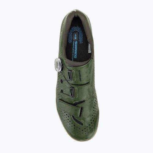 Shimano SH-RX600 green men's gravel shoes