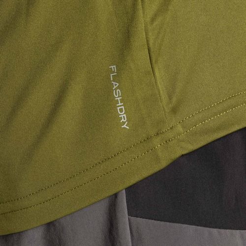 Men's training t-shirt The North Face Reaxion Red Box forest olive