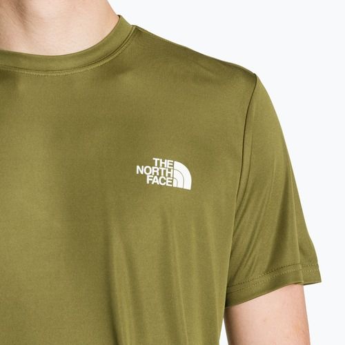 Men's training t-shirt The North Face Reaxion Red Box forest olive