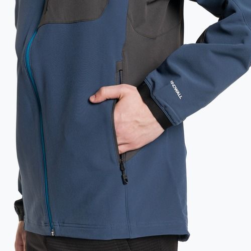 Men's softshell jacket The North Face AO Softshell Hoodie shady blue/asphalt grey
