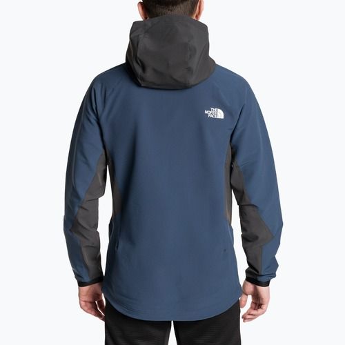 Men's softshell jacket The North Face AO Softshell Hoodie shady blue/asphalt grey