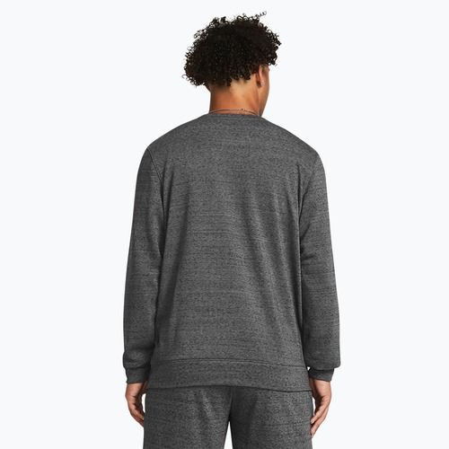 Men's Under Armour Rival Terry Lc Crew hoodie castlerock light heather/onyx white