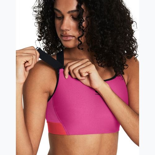 Under Armour HG Armour High astro pink/red solstice/black fitness bra