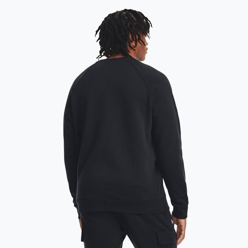 Men's Under Armour Rival Fleece Crew black/white sweatshirt