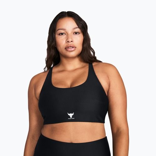 Under Armour Project Rock All Train Crossback black/white fitness bra