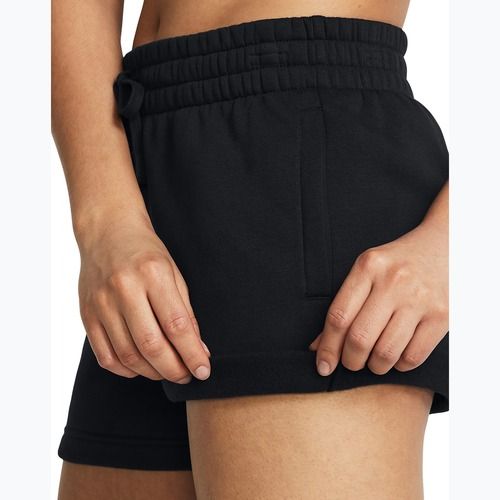 Under Armour Rival Fleece women's training shorts black/white