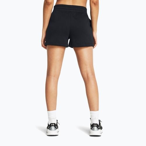 Under Armour Rival Fleece women's training shorts black/white