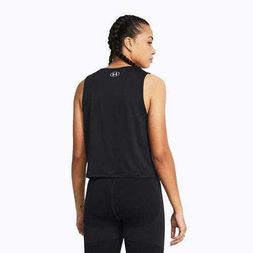 Under Armour Rush Energy Crop Tank black/white women's training top