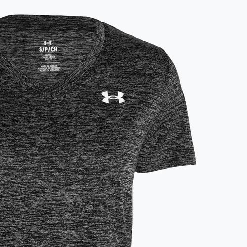 Under Armour Tech V-Twist black/white women's training t-shirt