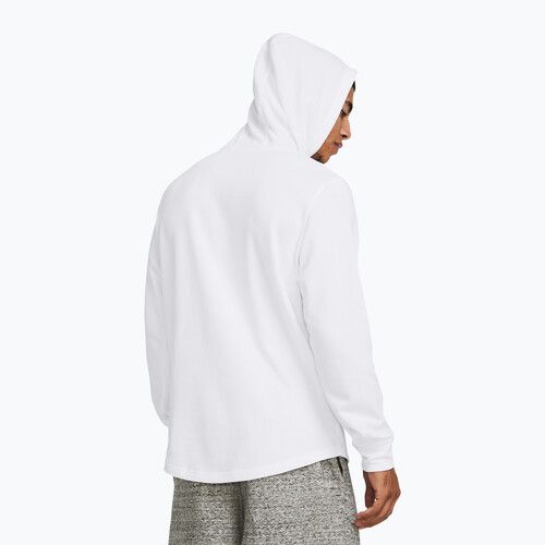 Men's Under Armour Rival Terry Graphic Hood white/black sweatshirt