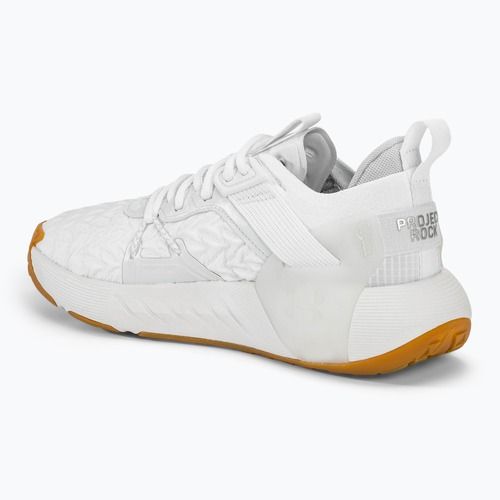 Under Armour Project Rock 6 white/white/halo gray women's training shoes