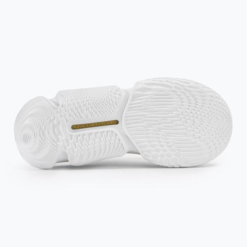 Under Armour Flow Futr X3 basketball shoes white/white/metallic gold
