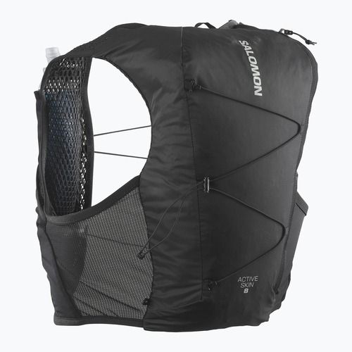 Salomon Active Skin 8 set black/metal running vest