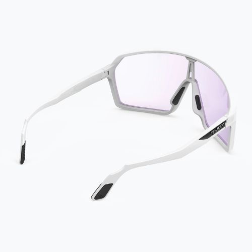 Rudy Project Spinshield white matte/impactx photochromatic 2 laser purple sunglasses