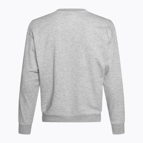 Men's New Balance Stacked Logo French Terry Crew athletic grey sweatshirt
