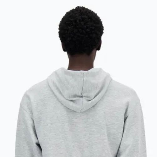 Men's New Balance Stacked Logo French Terry Hoodie athletic grey