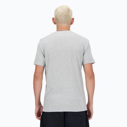 Men's New Balance Stacked Logo athletic grey T-shirt