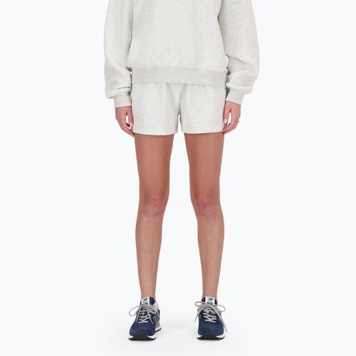 Women's New Balance French Terry ash heather shorts