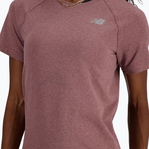 New Balance women's t-shirt Seamless licorice heather