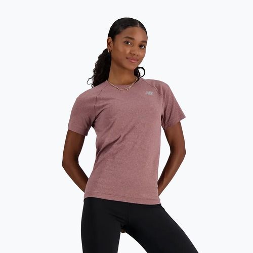 New Balance women's t-shirt Seamless licorice heather