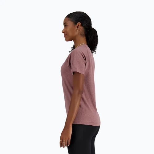New Balance women's t-shirt Seamless licorice heather