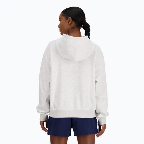 Women's New Balance French Terry Small Logo Hoodie ash heather
