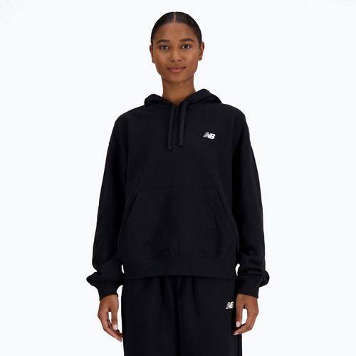 Women's New Balance French Terry Small Logo Hoodie black