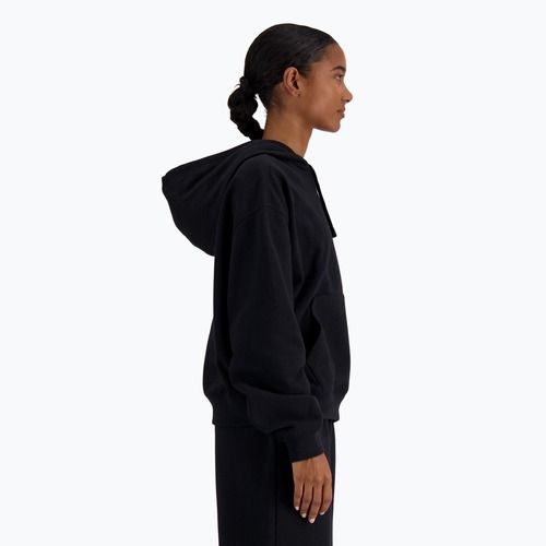 Women's New Balance French Terry Small Logo Hoodie black