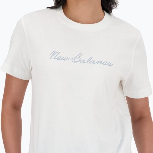 Women's New Balance Script Tee white