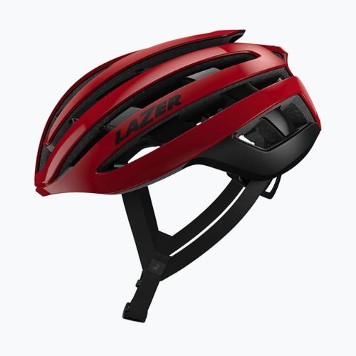 Lazer Z1 KinetiCore metallic red bicycle helmet