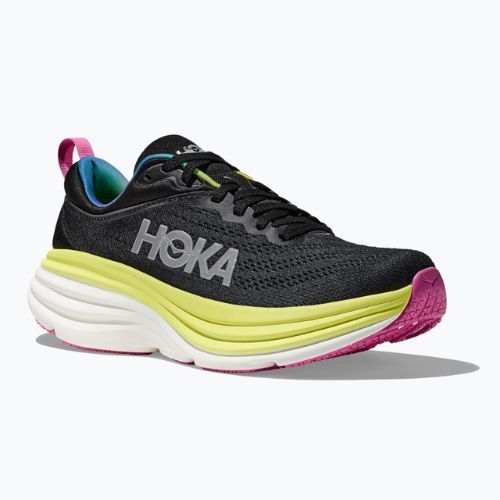 Men's running shoes HOKA Bondi 8 black/citrus glow