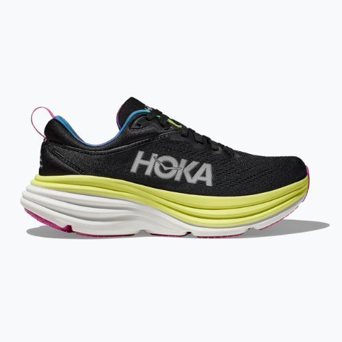 Men's running shoes HOKA Bondi 8 black/citrus glow