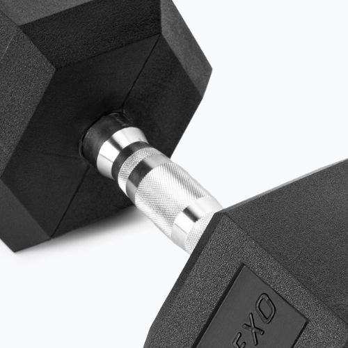 XTREXO Hex 30 kg rubberised dumbbell