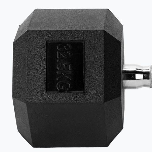 XTREXO Hex 32.5 kg rubberised dumbbell